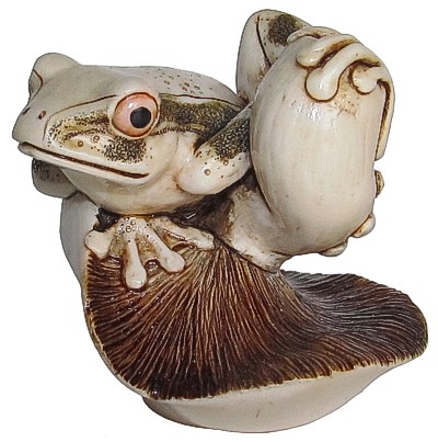 Fragile World " Frog On Mushroom"