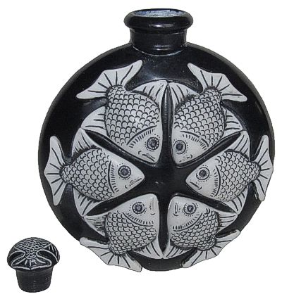 Black Marble Perfume Bottle