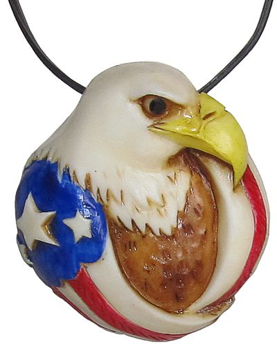 American Eagle Pendant - American Flag