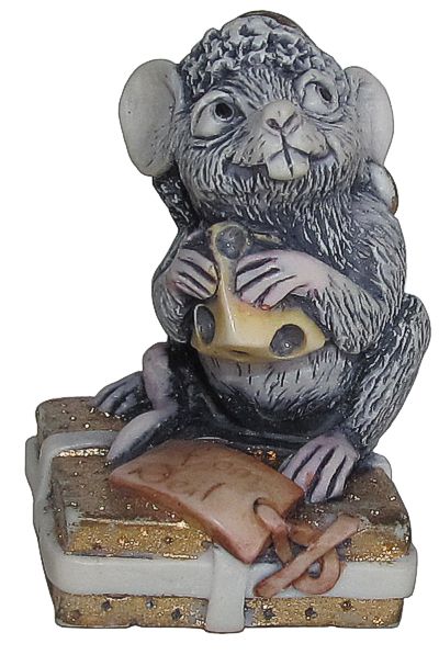 Kringle The Christmas Mouse - Gray w/ Gold Package