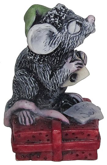 Kringle The Christmas Mouse - Black w/ Red Package