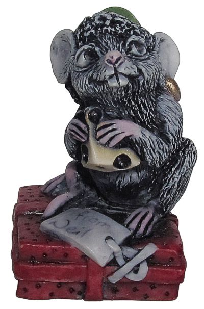 Kringle The Christmas Mouse - Black w/ Red Package