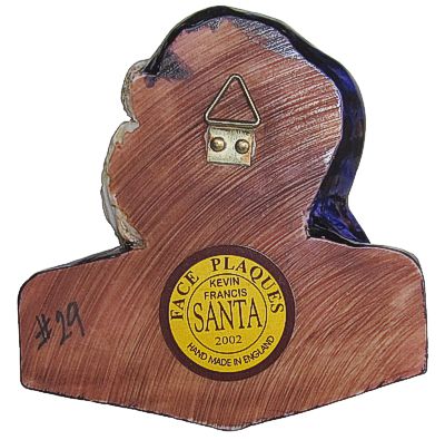 Santa Face Plaque - Purple