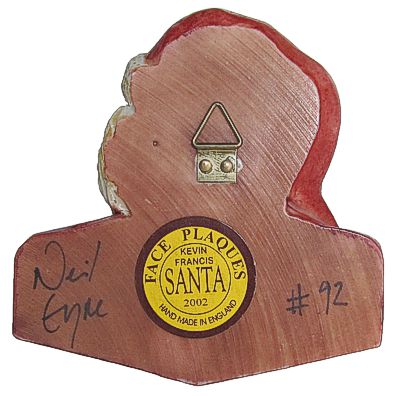 Santa Face Plaque - Red