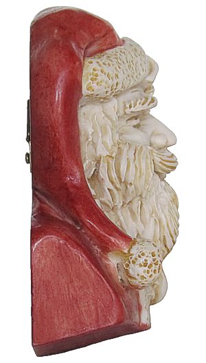 Santa Face Plaque - Red