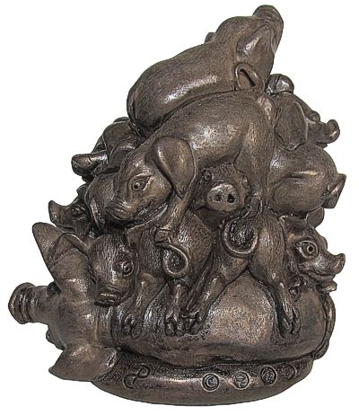 Artist Master Bronze Pig