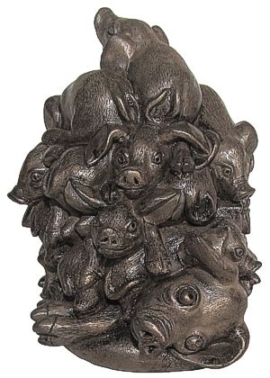 Artist Master Bronze Pig