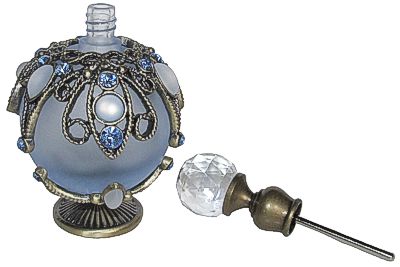 Round Perfume Bottle - Blue