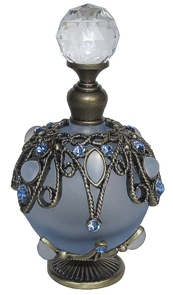 Round Perfume Bottle - Blue